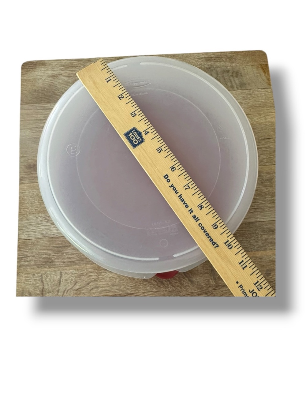 Rubbermaid 1.6 Gallon Round Food Storage Container Red Lid 401B 2 - Picture 3 of 7